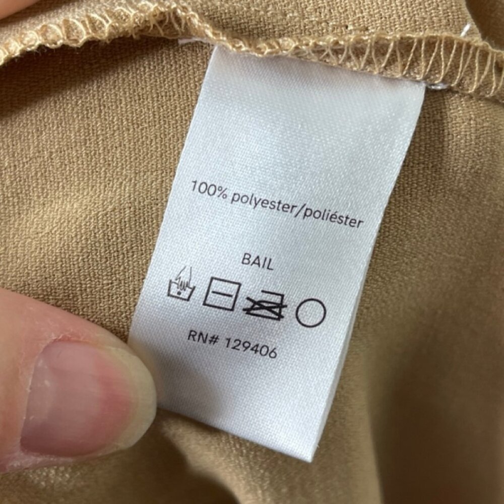 VENUS | Lightweight Camel Elastic Waist Cargo Ankle Pants | Size L - Picture 10 of 13